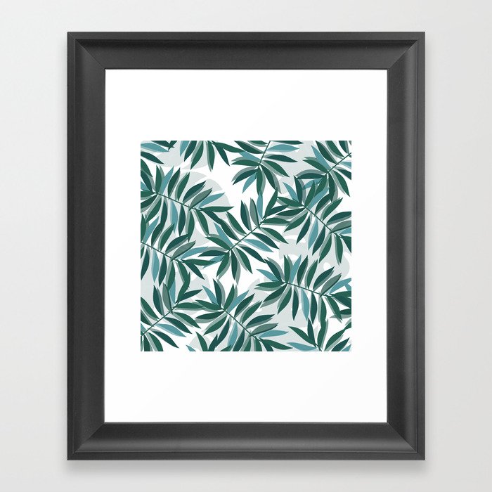 MIAMI PALM TREES Framed Art Print