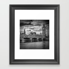 LONDON Westminster Bridge & Big Ben Framed Art Print