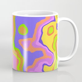 mulberry  and light coral colored marble Coffee Mug