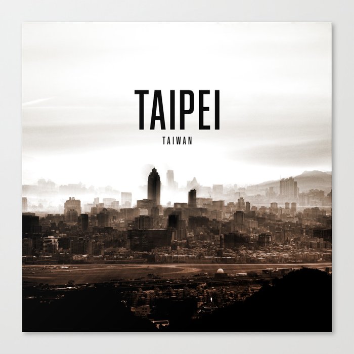 Taipei Wallpaper Canvas Print