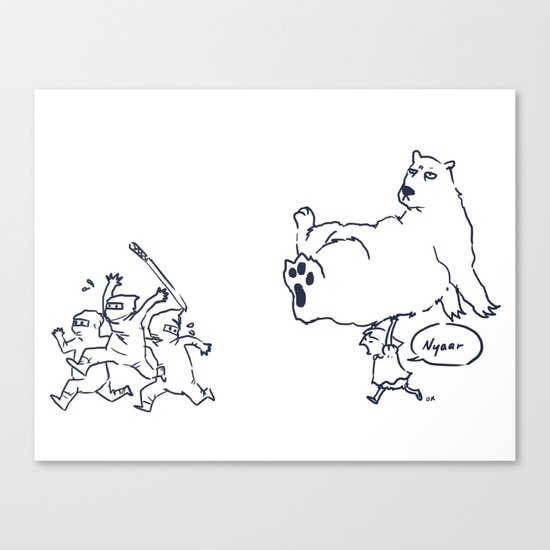 a dose of polar bear Canvas Print