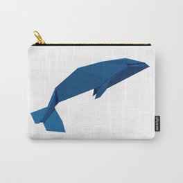Origami Blue Whale Carry-All Pouch