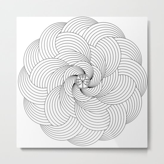 Mandala circle Metal Print