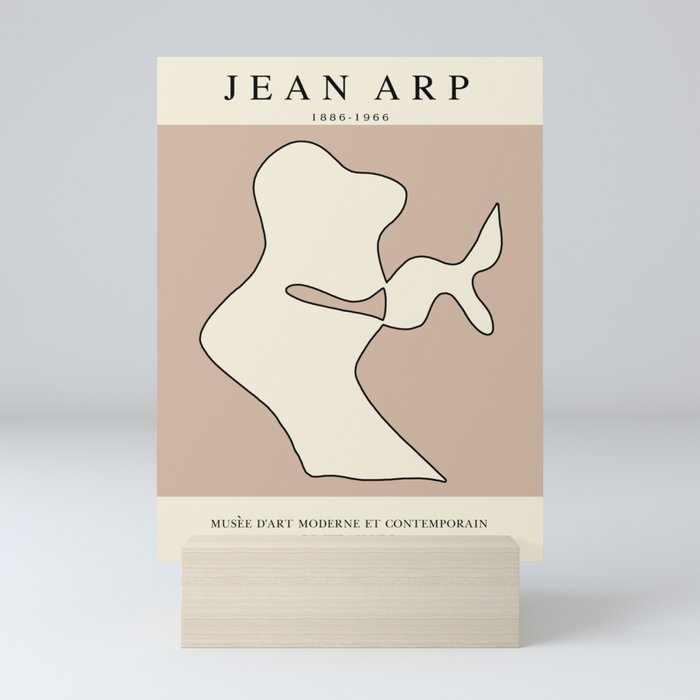 Modern poster - Jean Hans Arp - Exposition 5. Mini Art Print