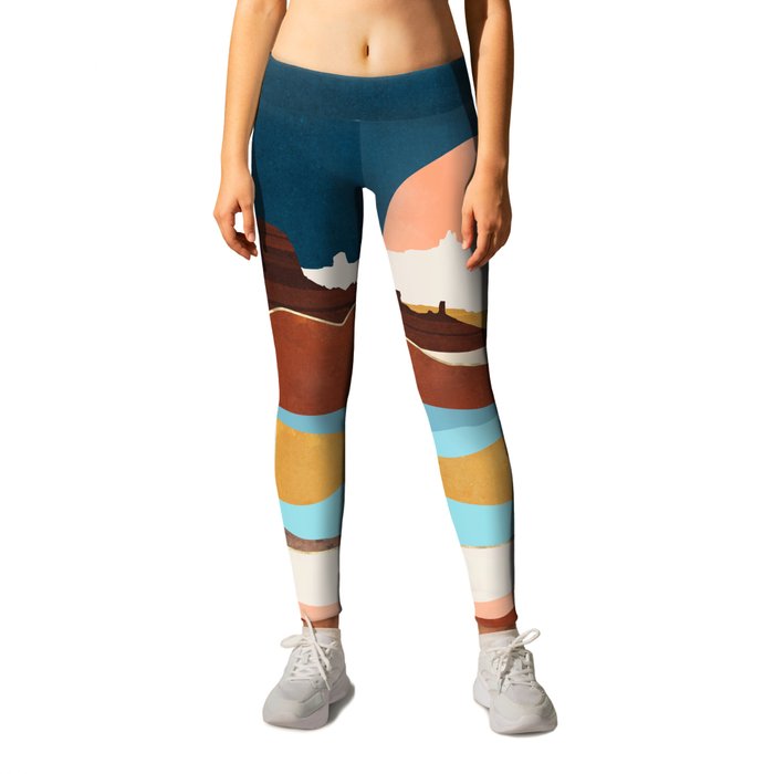 Desert Moon Lake Leggings