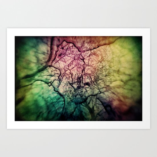 Rainbow Chaos Art Print
