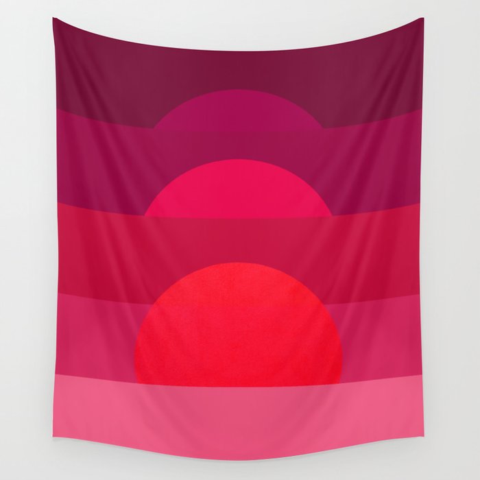 Abstraction_Sunset_001 Wall Tapestry