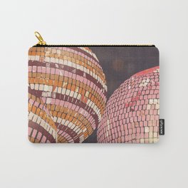 Disco balls Carry-All Pouch | New Year, 1970, Illustration, Retro, Pink, Disco Ball, Disco, 70S, Sparkle, Curated 