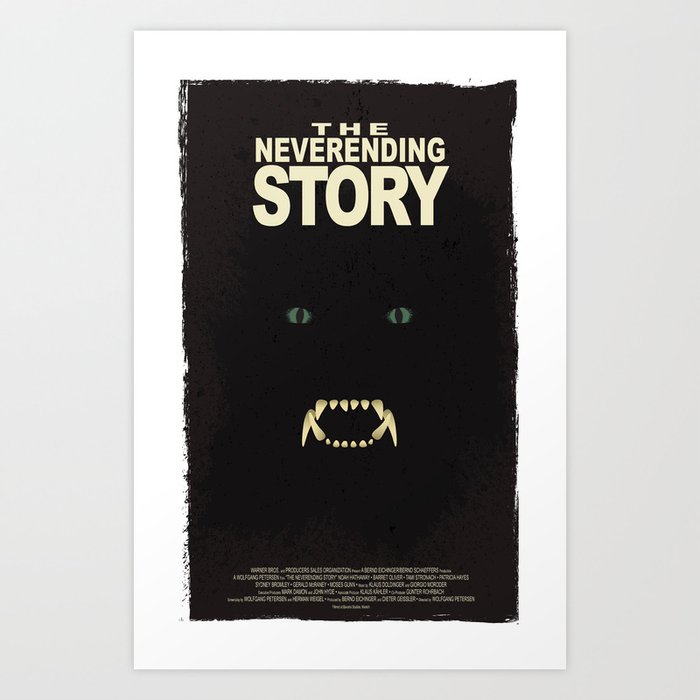 Neverending Story Gmork minimalist movie poster Art Print