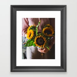 Sunflowers of Hope for Ukraine Framed Art Print
