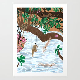 The Jungle Beach Art Print