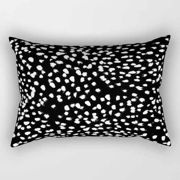 Yiolanda-b&w-Animal dots Rectangular Pillow