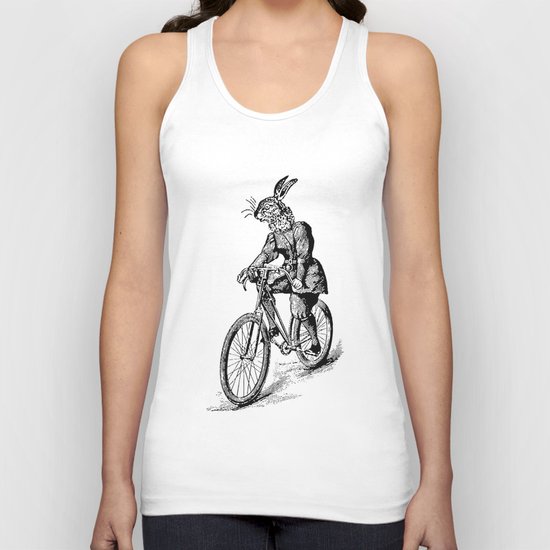 The Bicycle Bunny Unisex Tank Top