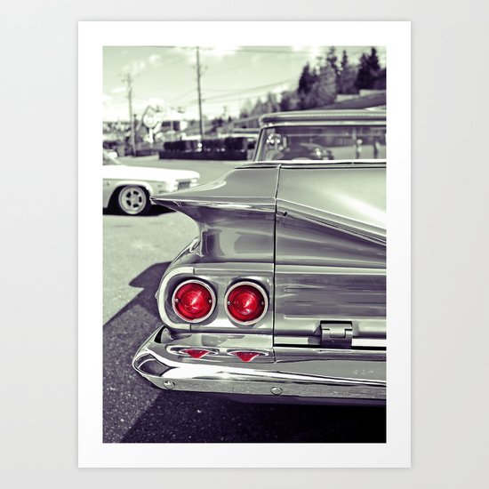 Taillights Americana Art Print