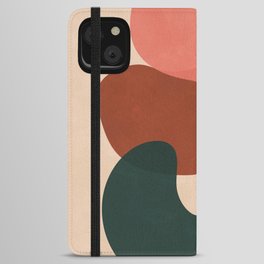 Abstract Shapes Nordic 2 iPhone Wallet Case