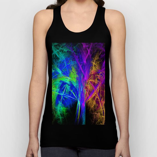 Colorful tree Unisex Tank Top