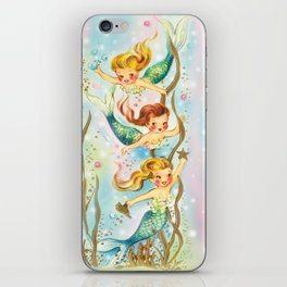 Mermaids Pastel Sparkles iPhone Skin