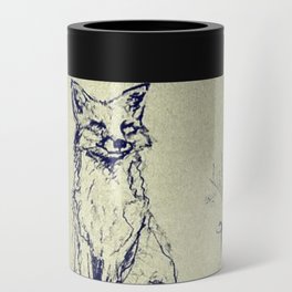 Sketchy Fox Can Cooler