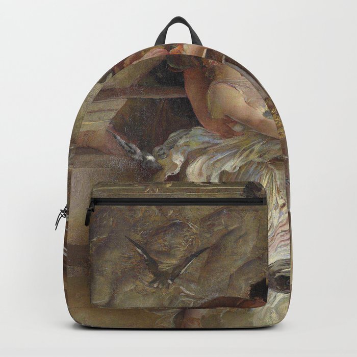  under the temple eaves - edwin howland blashfield Backpack
