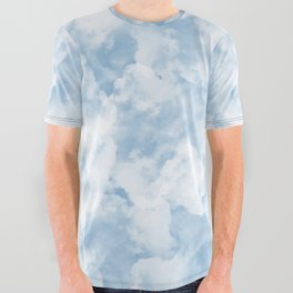 Clouds Pattern All Over Graphic Tee