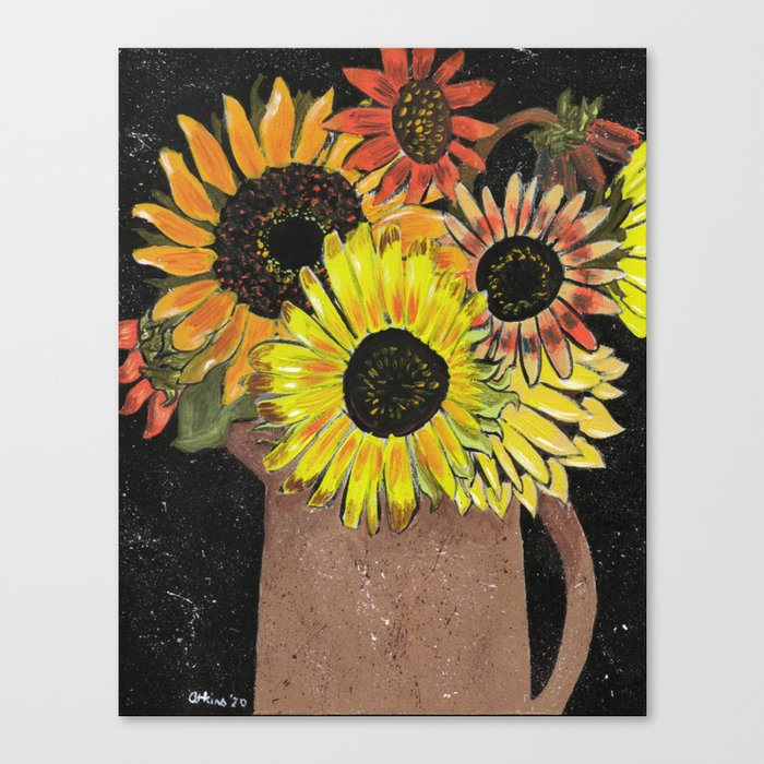 Stella's Sunflowers Canvas Print