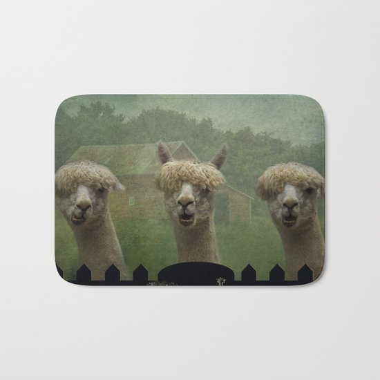 Alpaca Farm Bath Mat