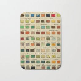 Mineral Color Chart Bath Mat