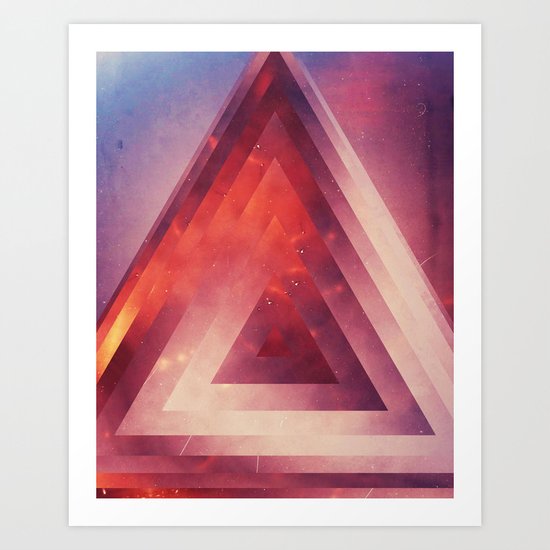 Triangled Too Art Print