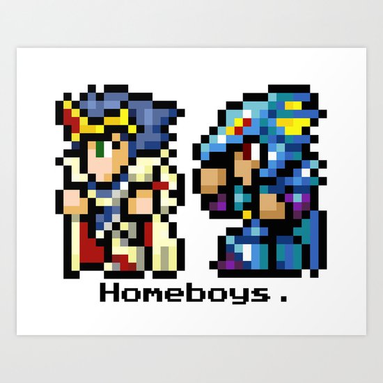 Homeboys (Cecil and Kain) Art Print