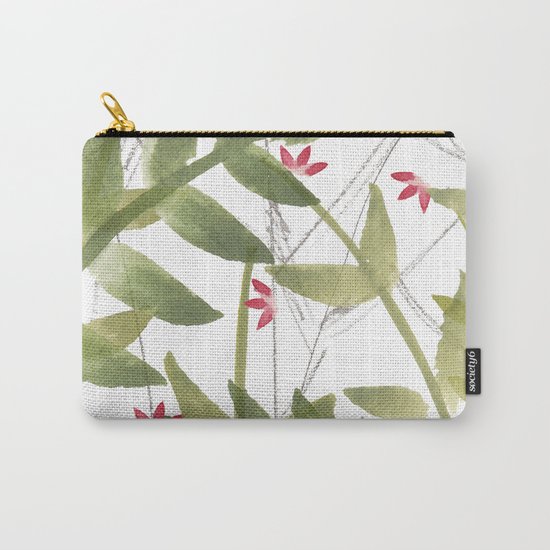 Pink flowers Carry-All Pouch
