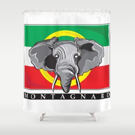 Montagnard Flag Shower Curtain