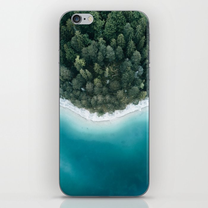 Green and Blue Symmetry - Landscape Photography iPhone Skin