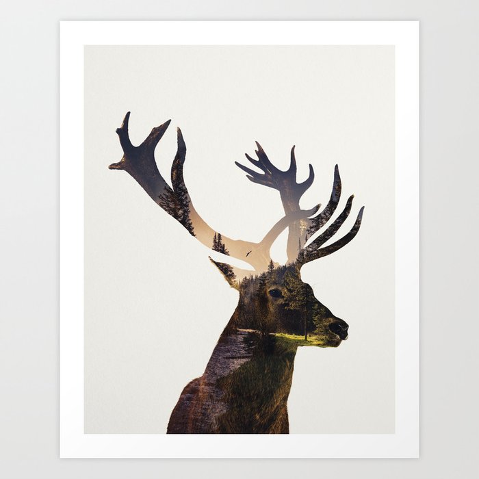Discover the motif DEER by Andreas Lie as a print at TOPPOSTER