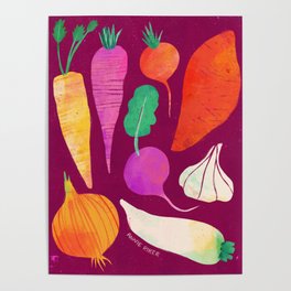 Root Vegetables Poster