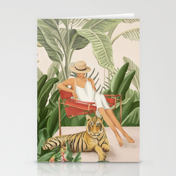 The Lady and the Tiger II Stationery Cards