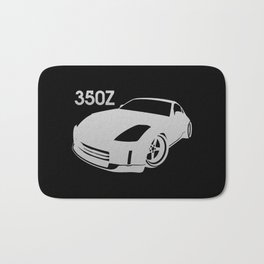 Nissan 350Z - silver - Bath Mat | Digital, Vector, Graphic Design, Illustration 