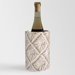 Seamless pattern handmade macrame texture Wine Chiller