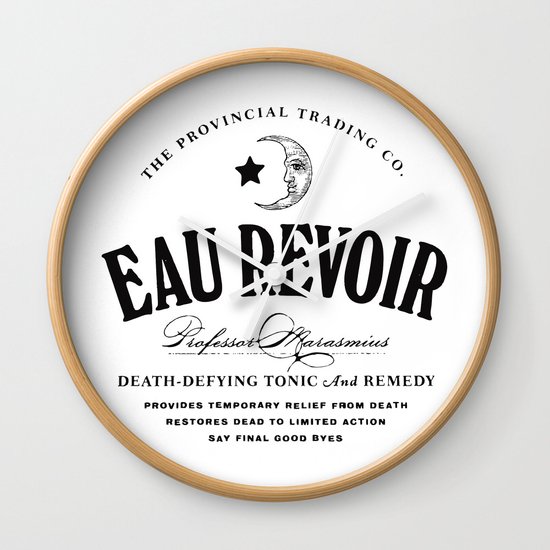 Eau Revoir Wall Clock