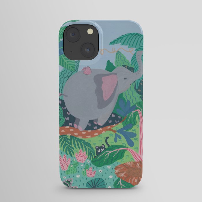 The Elephant is a funny bird iPhone Case