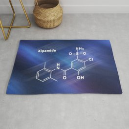 Xipamide molecule, chemical structure Area & Throw Rug