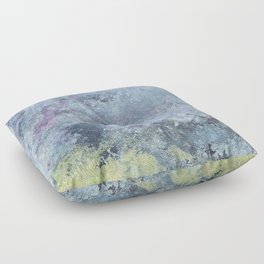 cloudy blue green lilac mood Floor Pillow