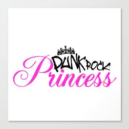 Punk rock princess Canvas Print