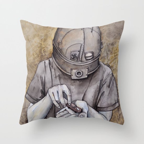 It starts early Throw Pillow
