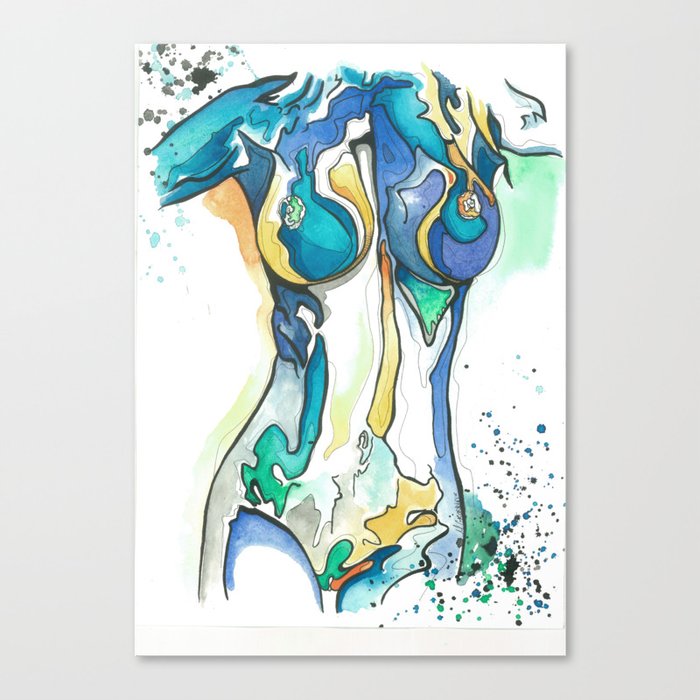 Blue Goddess Canvas Print