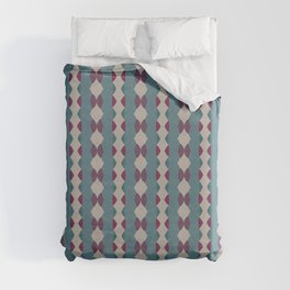 abstract pattern in gray colors with browns Duvet Cover