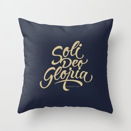 Soli Deo Gloria Throw Pillow
