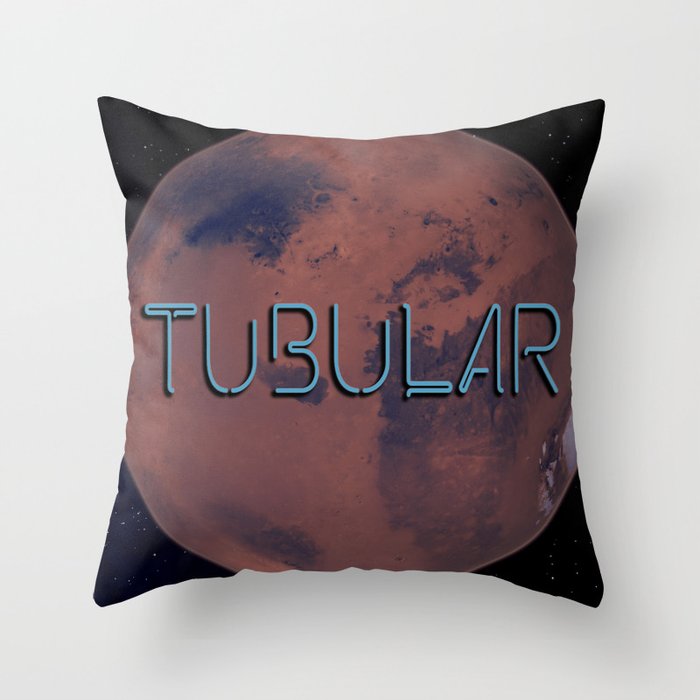TUBULAR. Throw Pillow