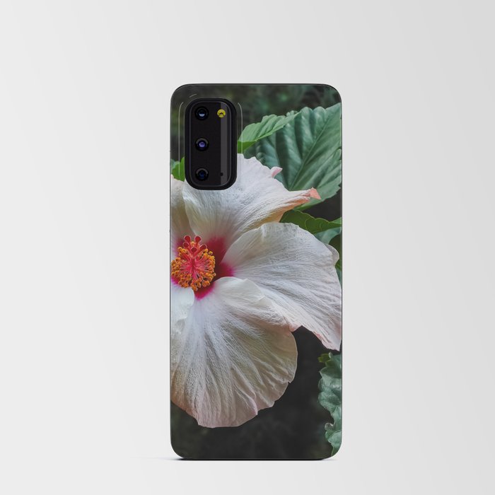 White hibiscus Android Card Case