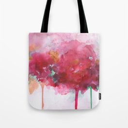 Abstract Drippy Florals 3 Tote Bag