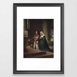 The Dedication - Edmund Blair Leighton Framed Art Print | England, Art, Famousartwork, Graphicdesign, Famouspainting, Classicpainting, English, Edmundleighton, Masterpieces, Legend 